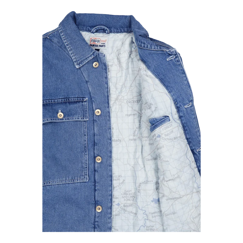 Trucker Jacket Heavy Stone Wash Denim