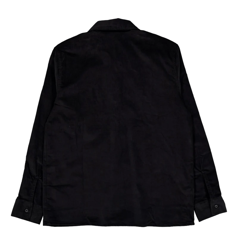 Corduroy Shirt Ls Black Black