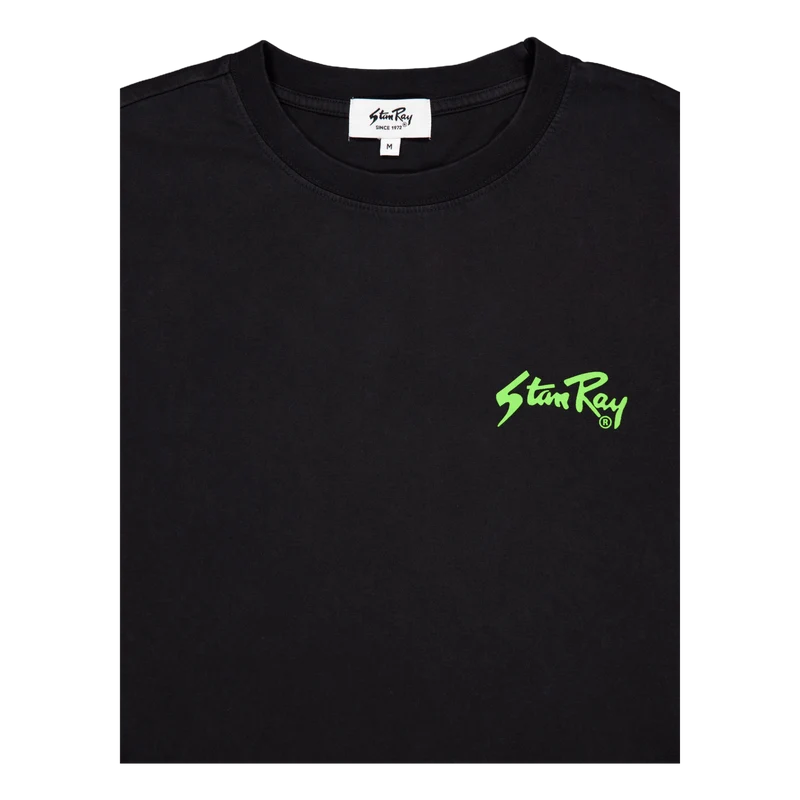 Stan Og Ls Tee Washed Black / Lime