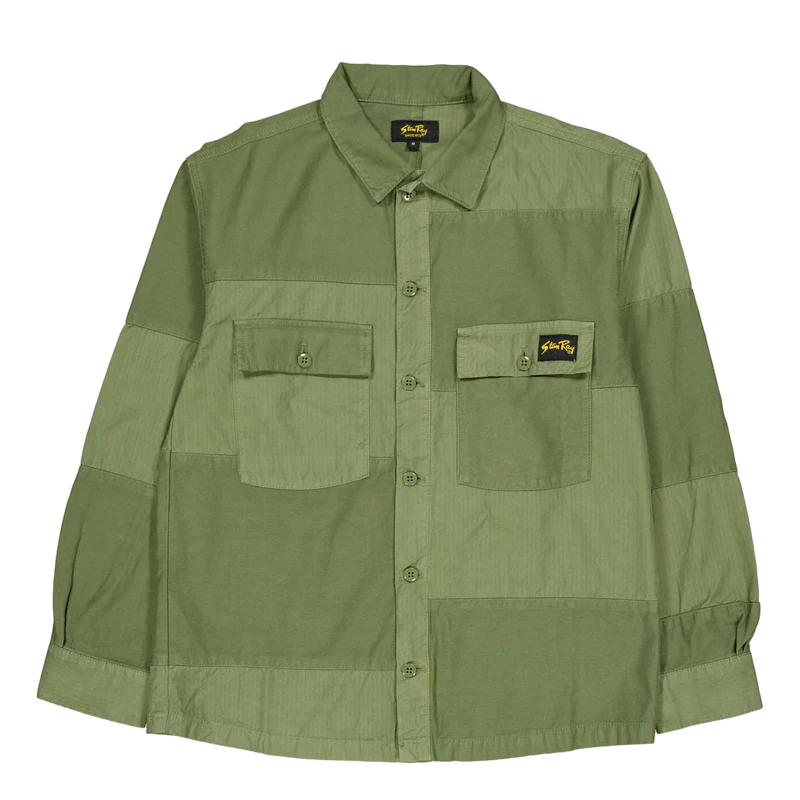 Cpo Shirt Olive Sateen/ripstop Mix