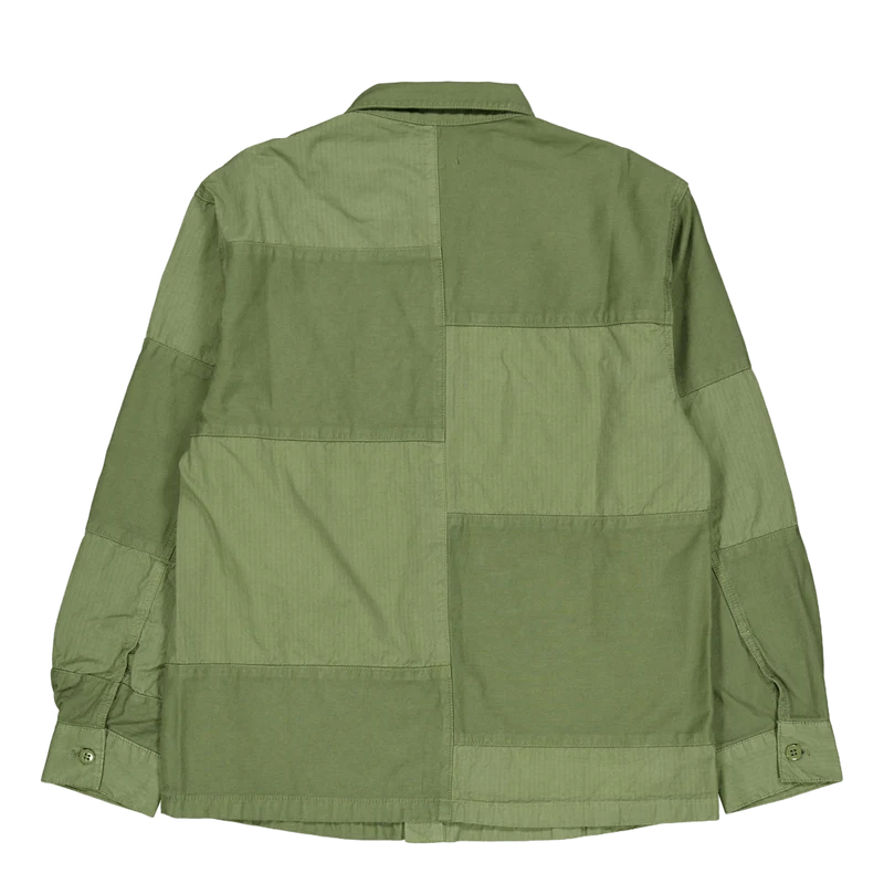 Cpo Shirt Olive Sateen/ripstop Mix