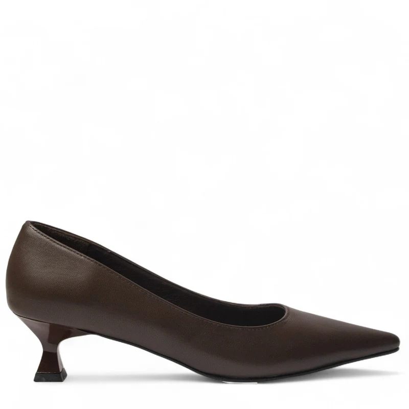 Women Brown Leather Shoes #4469