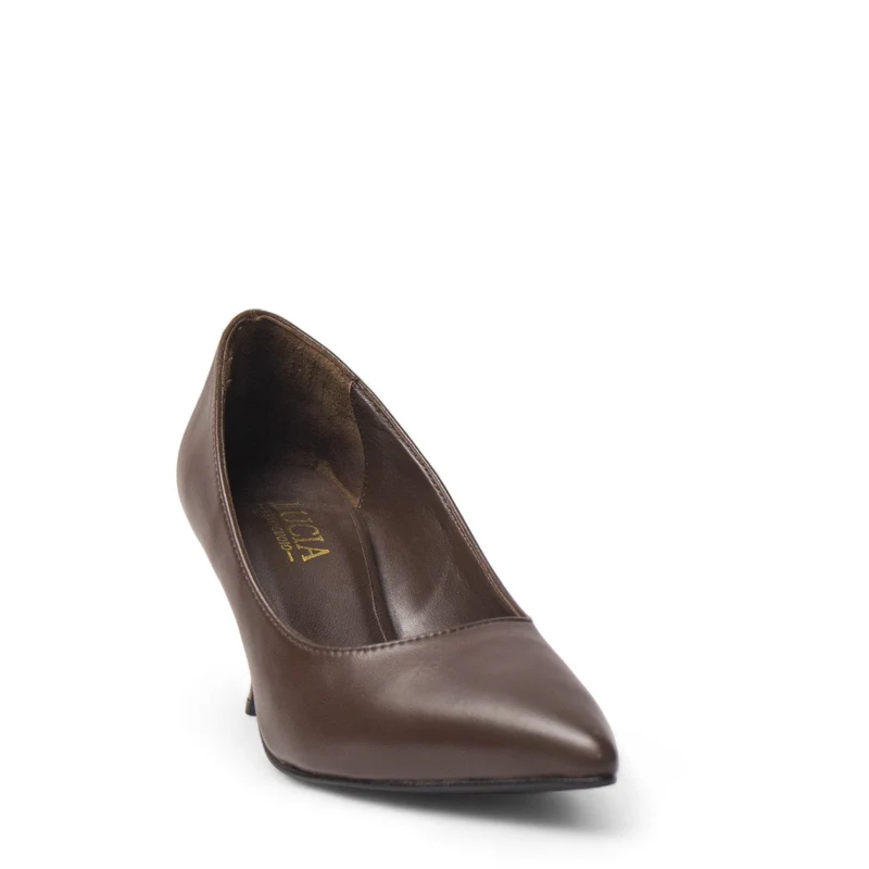Women Brown Leather Shoes #4464