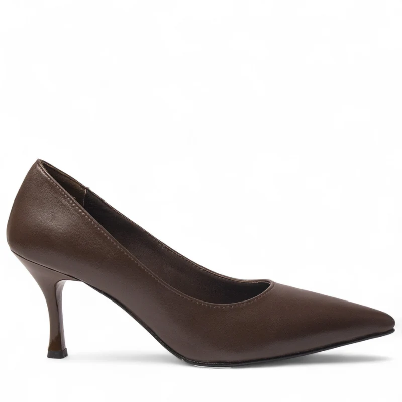 Women Brown Leather Shoes #4464