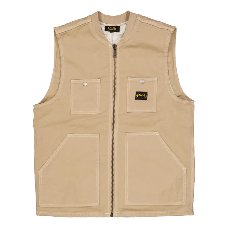 Pork Chop Vest Antique Khaki Duck