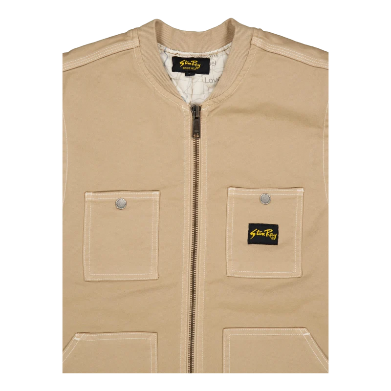 Pork Chop Vest Antique Khaki Duck