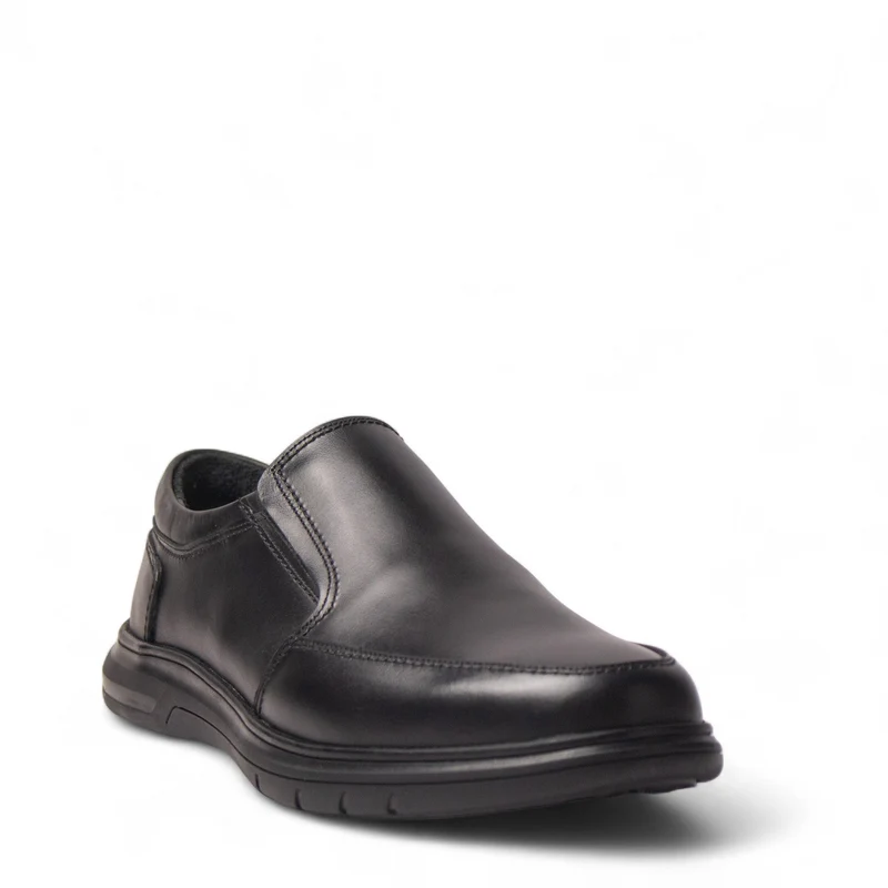 Men Black Leather Shoes #5063