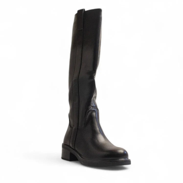 Europeon Union Women Black Leather Boot #3409