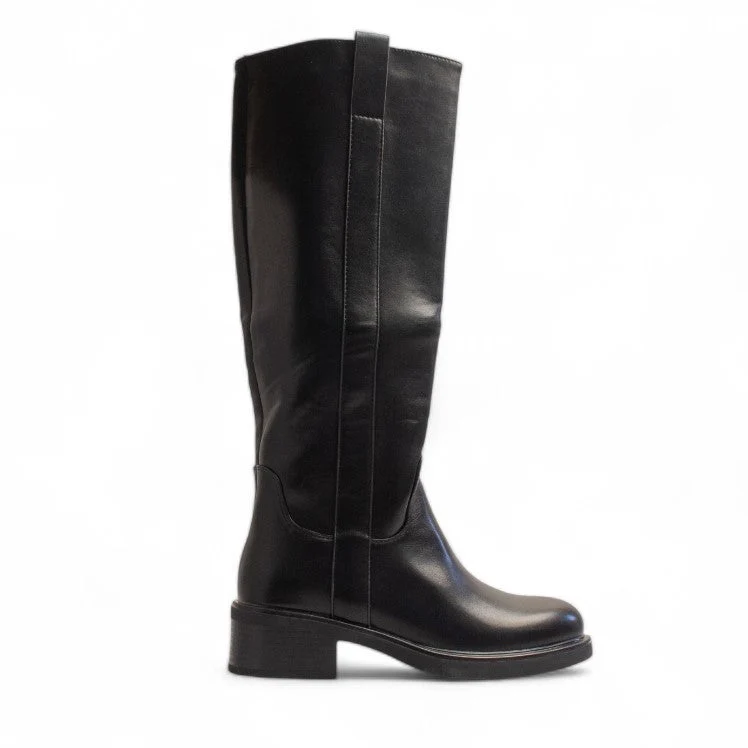 Europeon Union Women Black Leather Boot #3409