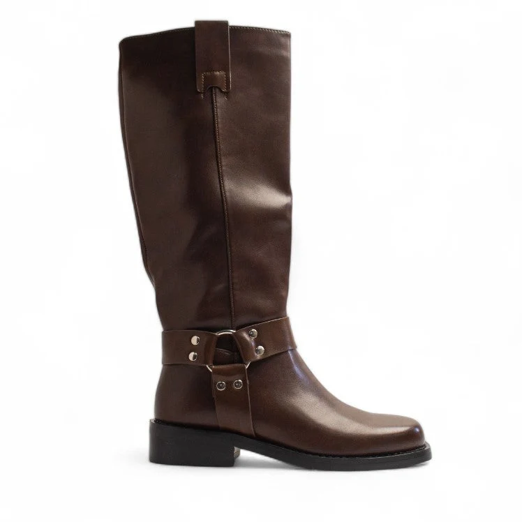 Europeon Union Women Brown Leather Boot #3422