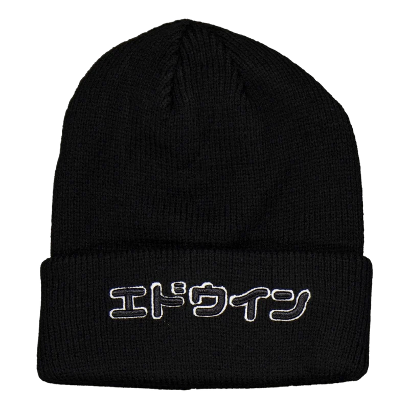 3d Katakana Beanie-black Black