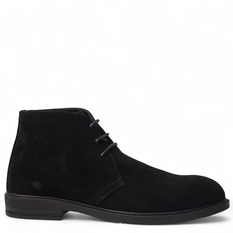 Men Black Chamois HalfBoot #5021