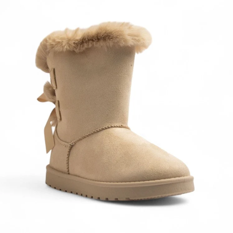 Europeon Union Women Off White Chamois Half Boot #3264
