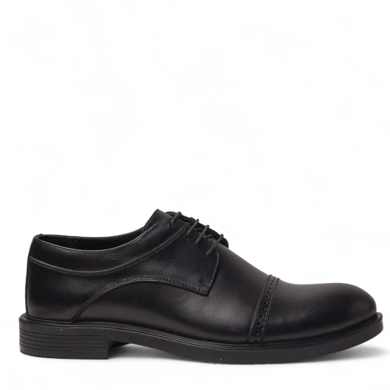 Men Black Leather Shoes #5050