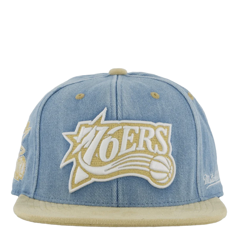 76ers Blue Jean Baby Fitted HWC