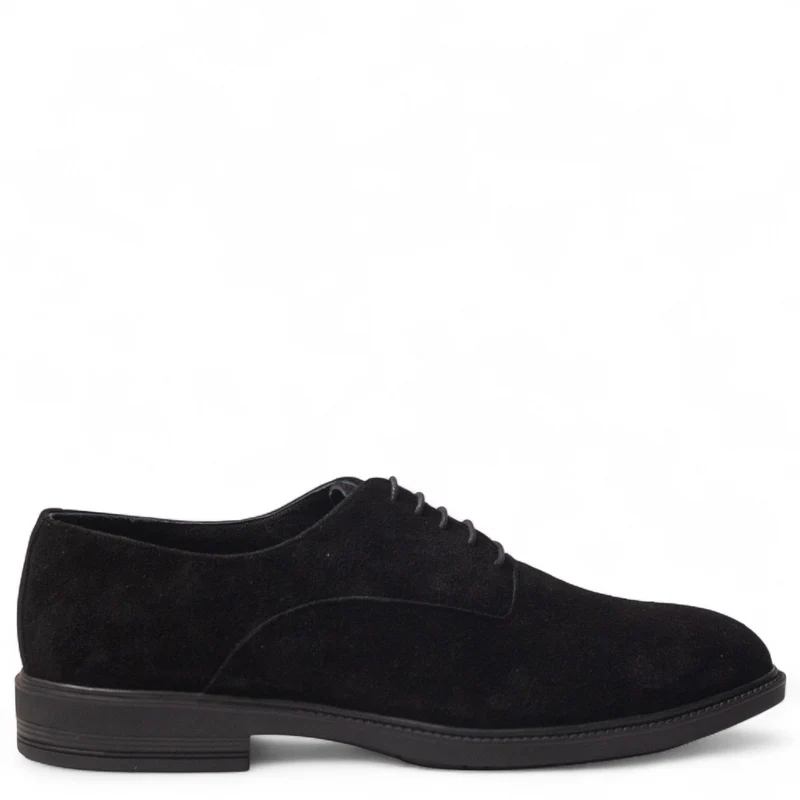 Men Black Chamois Shoes #5041
