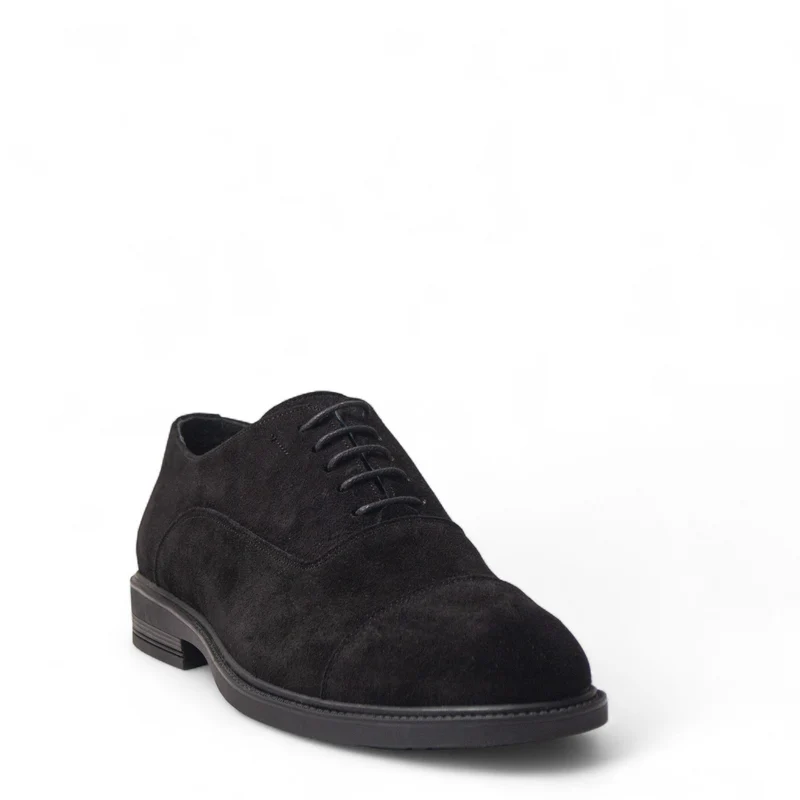 Men Black Chamois Shoes #5037