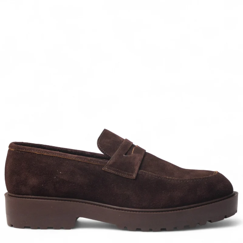 Men Brown Chamois Shoes #5009