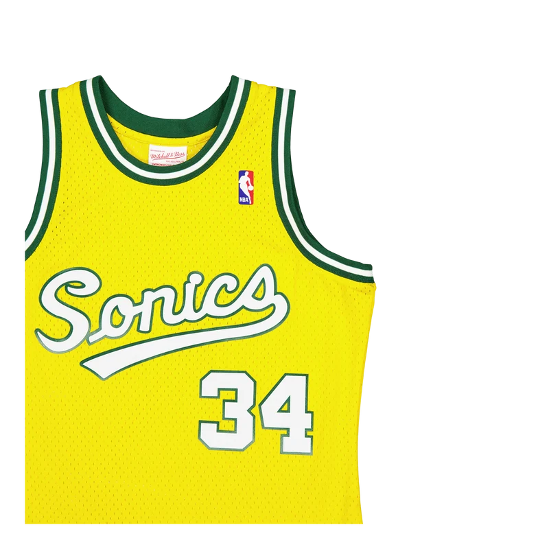 Supersonics Swingman Jersey Al Yellow