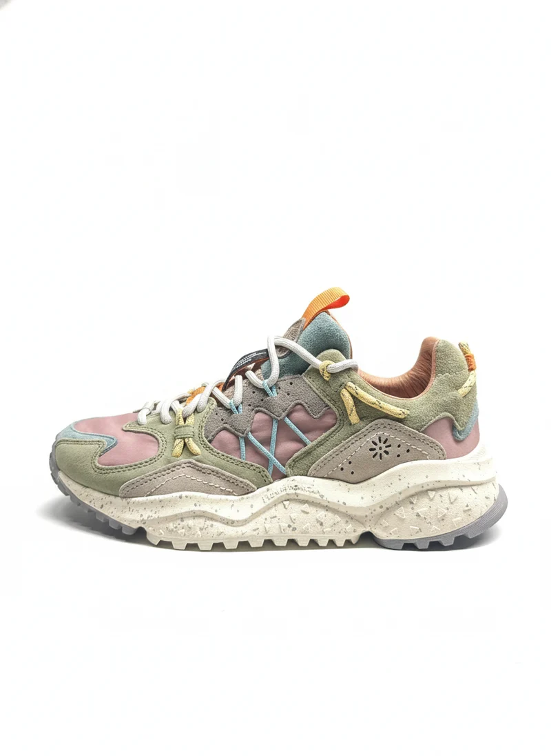 Yamabushi Woman Suede/Nylon mud clay beige
