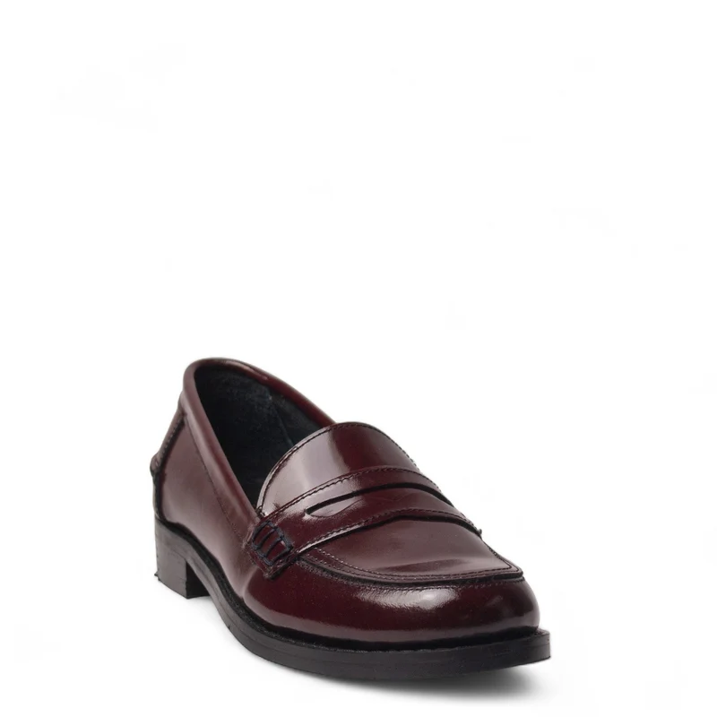 Women Maroon Vernis Leather Shoes #4490