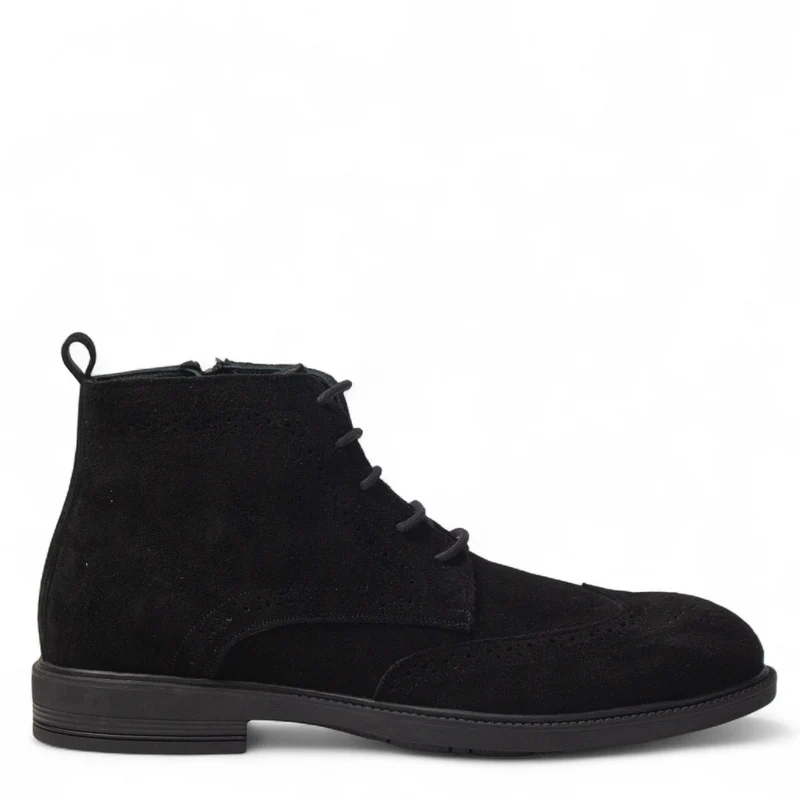 Men Black Chamois HalfBoot #5033