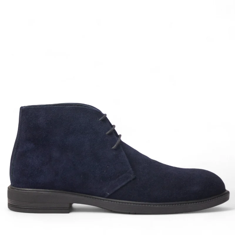 Men Navy Chamois HalfBoot #5024