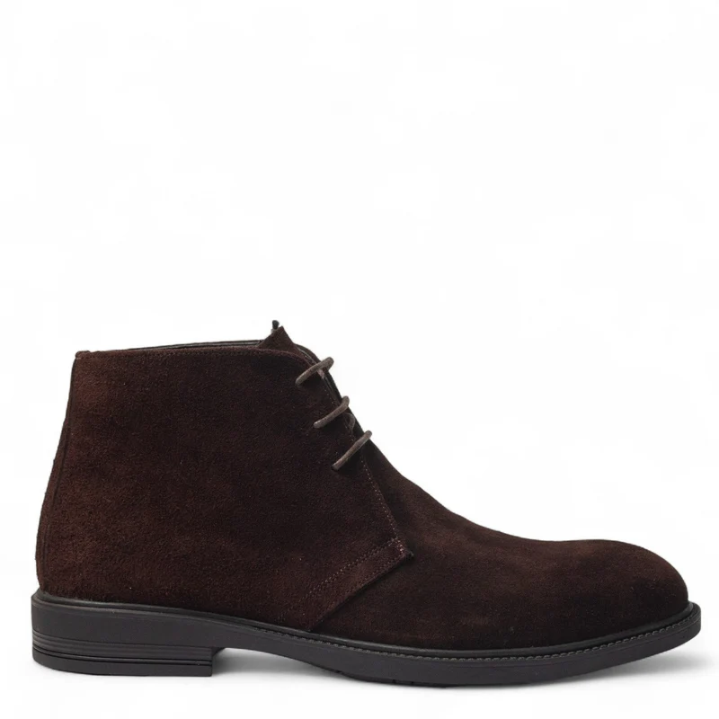Men Brown Chamois HalfBoot #5022