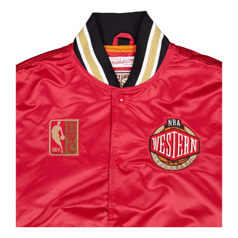 Heavyweight Satin Jacket Scarlet