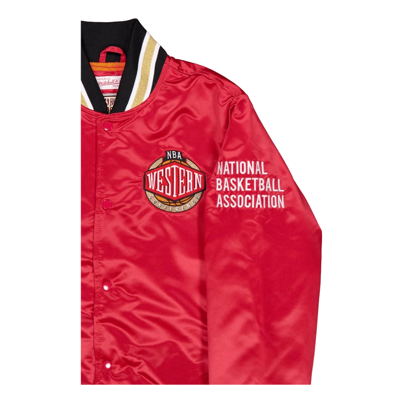 Heavyweight Satin Jacket Scarlet
