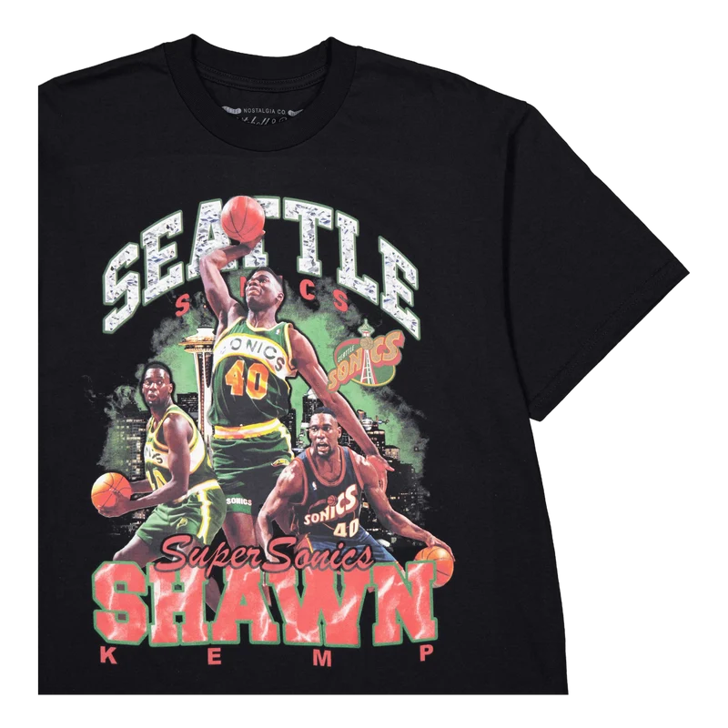 Supersonics Bling Ss Tee Kemp Black