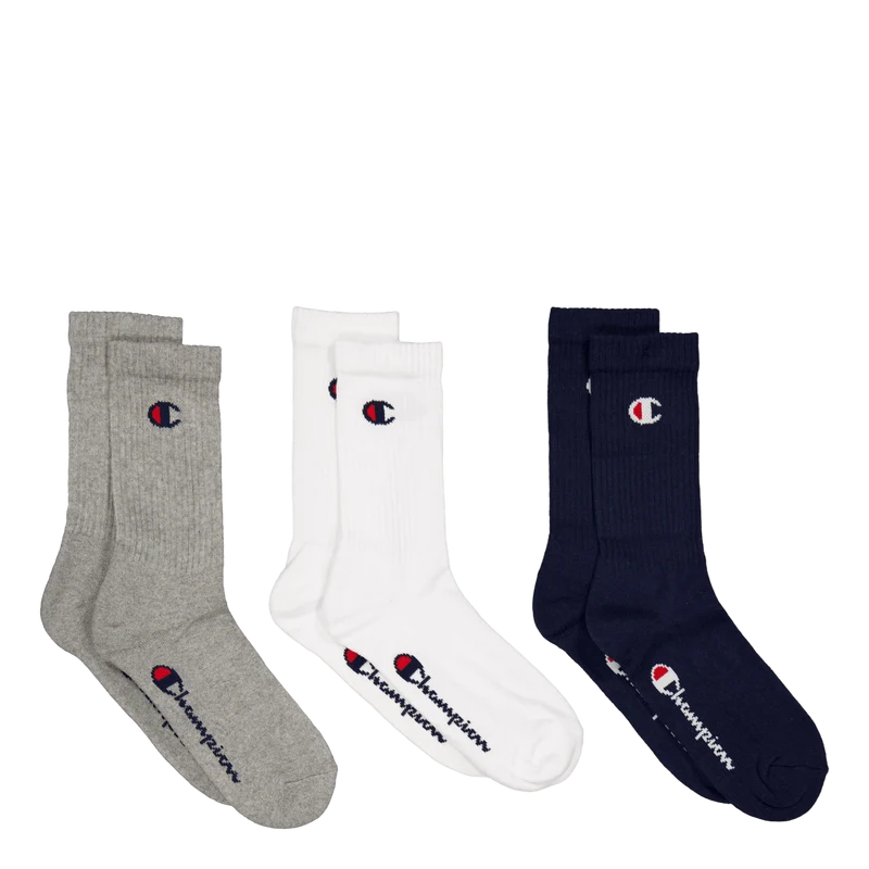 3pk Crew Socks Sky Captain A