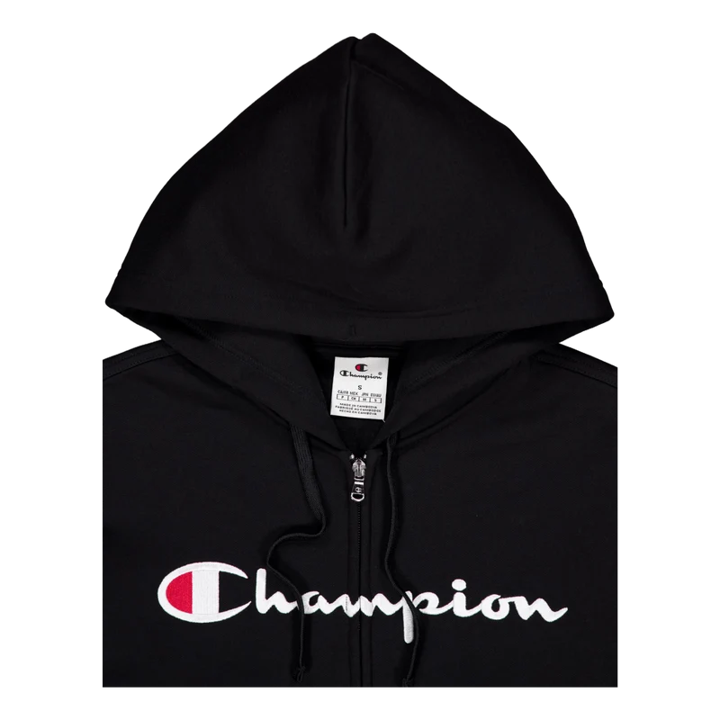 Hooded Full Zip Sweatshirt Black Beauty