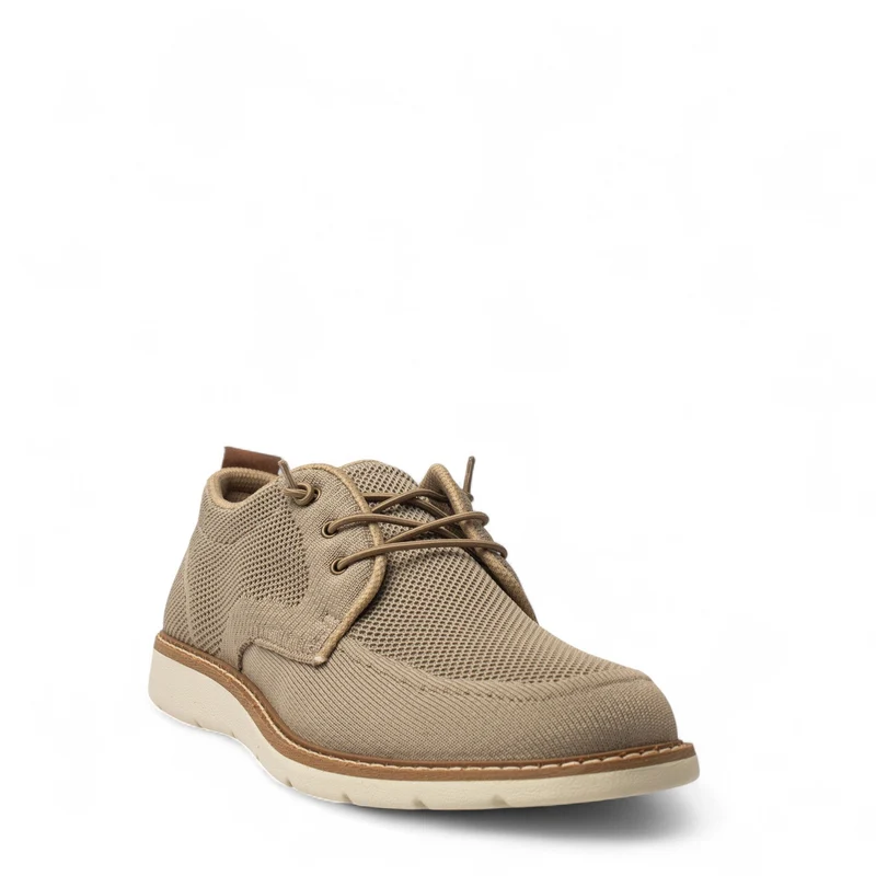 Italian Men Grey Cloth Shoes #4982