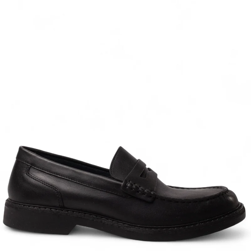 Italian Men Black Leather Shoes #4977