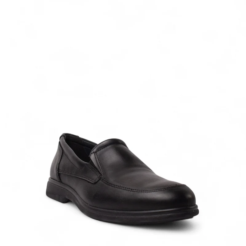 Italian Men Black Leather Shoes #4970