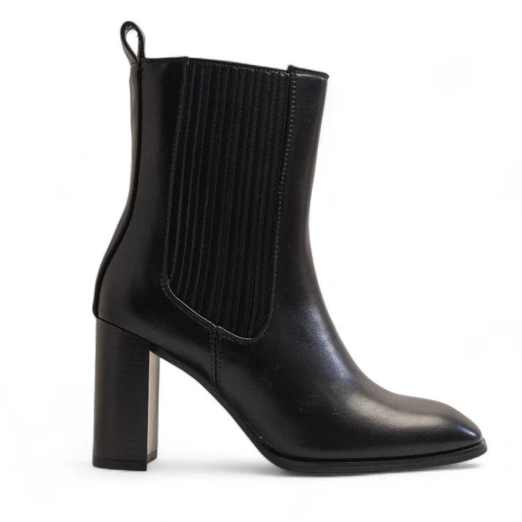 Europeon Union Women Black Leather Half Boot #3376