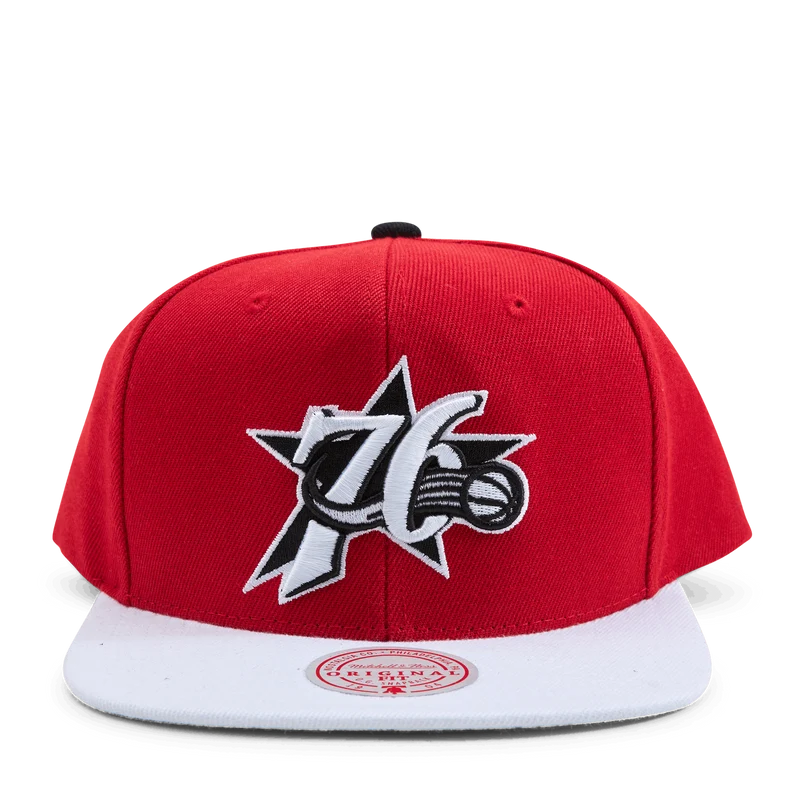 76ers Cardinal 2 Tone snapback