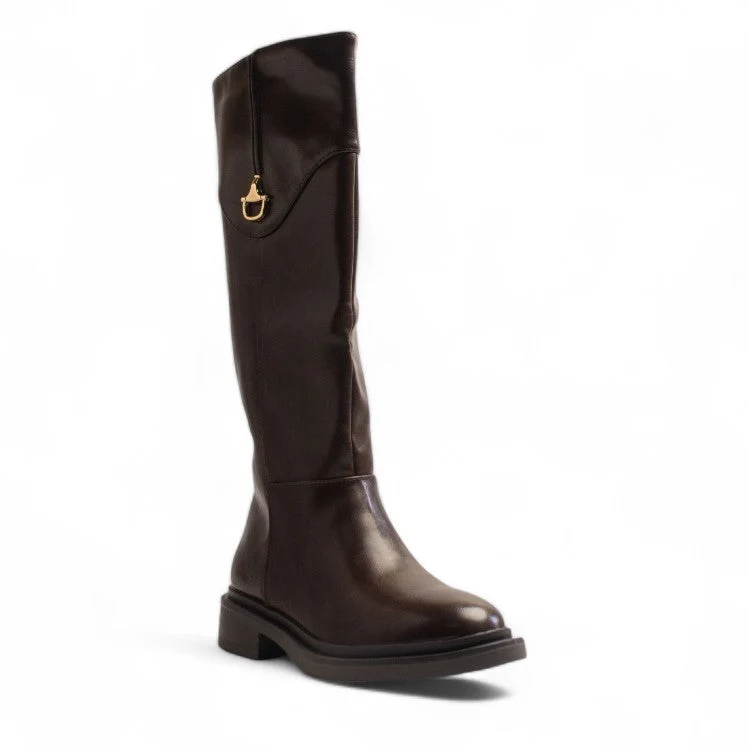 Europeon Union Women Brown Leather Boot #3460