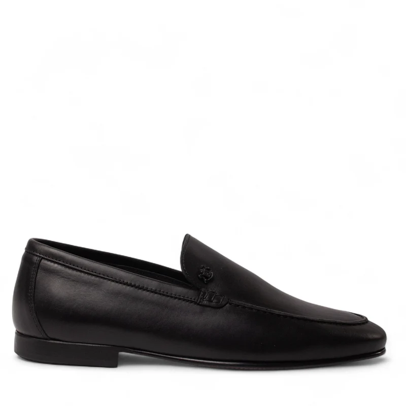 Italian Men Black Leather Shoes #4967