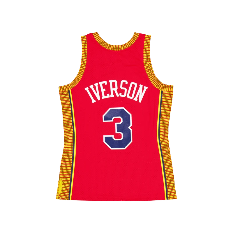 76ers Swingman Jersey Iverson Light Red