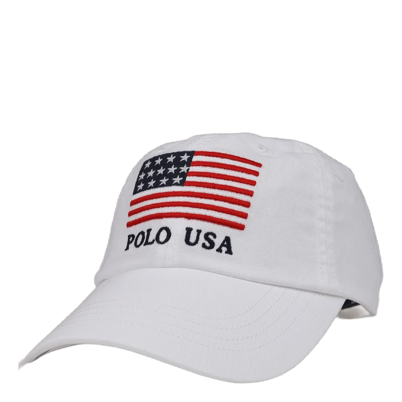 Flag Chino Ball Cap Pure White