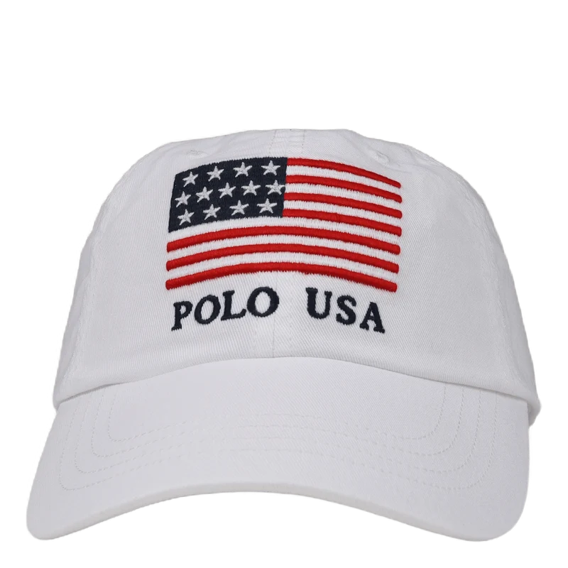 Flag Chino Ball Cap Pure White
