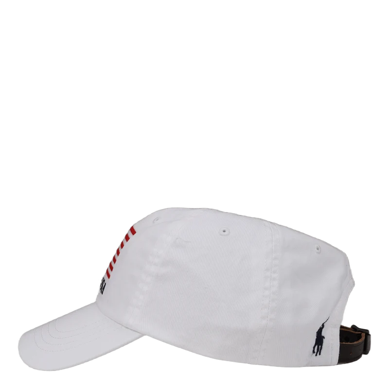 Flag Chino Ball Cap Pure White