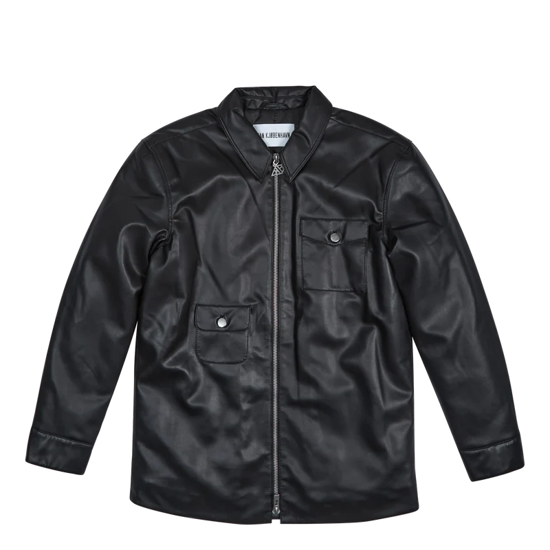 Army Zip Overshirt Black
