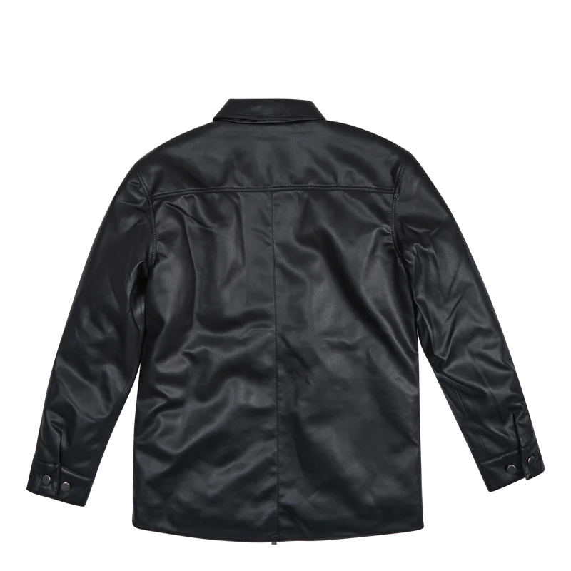 Army Zip Overshirt Black