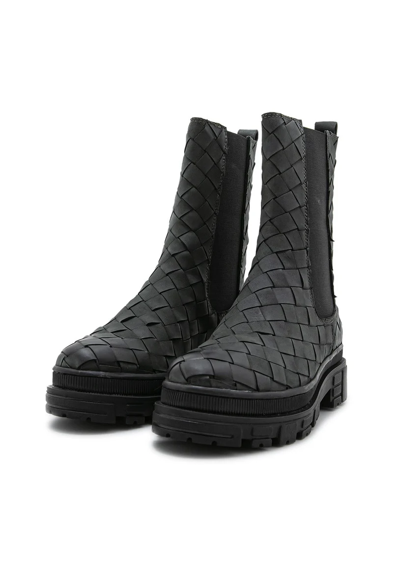 RSKate Boot braided Suede grey/black