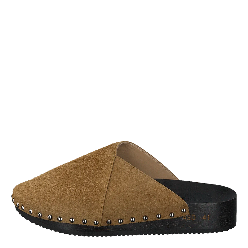 Sabot Wooden Clog Senape Rough