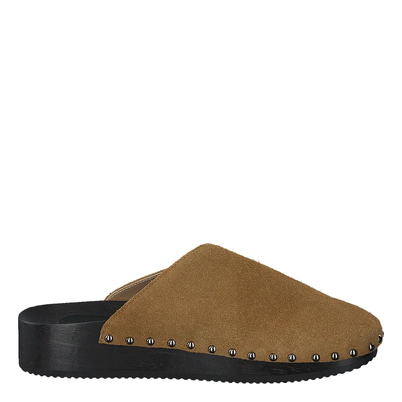 Sabot Wooden Clog Senape Rough