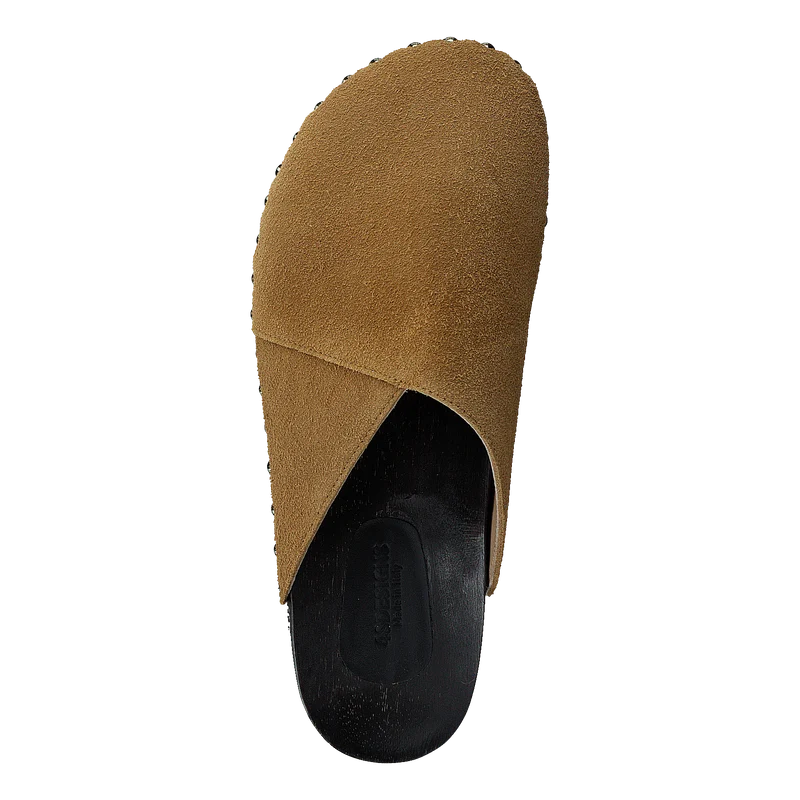 Sabot Wooden Clog Senape Rough